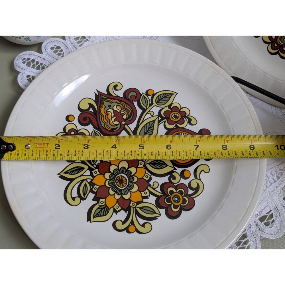 Set of 4 Tanya English Ironstone Dinner Plates, Staffordshire England - Picture 5 of 5
